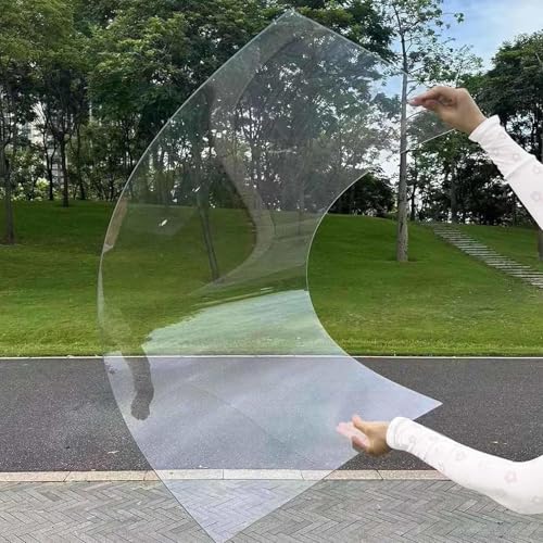 Láminas De Policarbonato para Techos Transparente De 1mm,Planchas De Plástico Acrílico Transparente,Placa Aislantes para Techo,Fáciles De Doblar Y Cortar,Paneles De Repuesto Resistente UV,W×L-1.56x1m