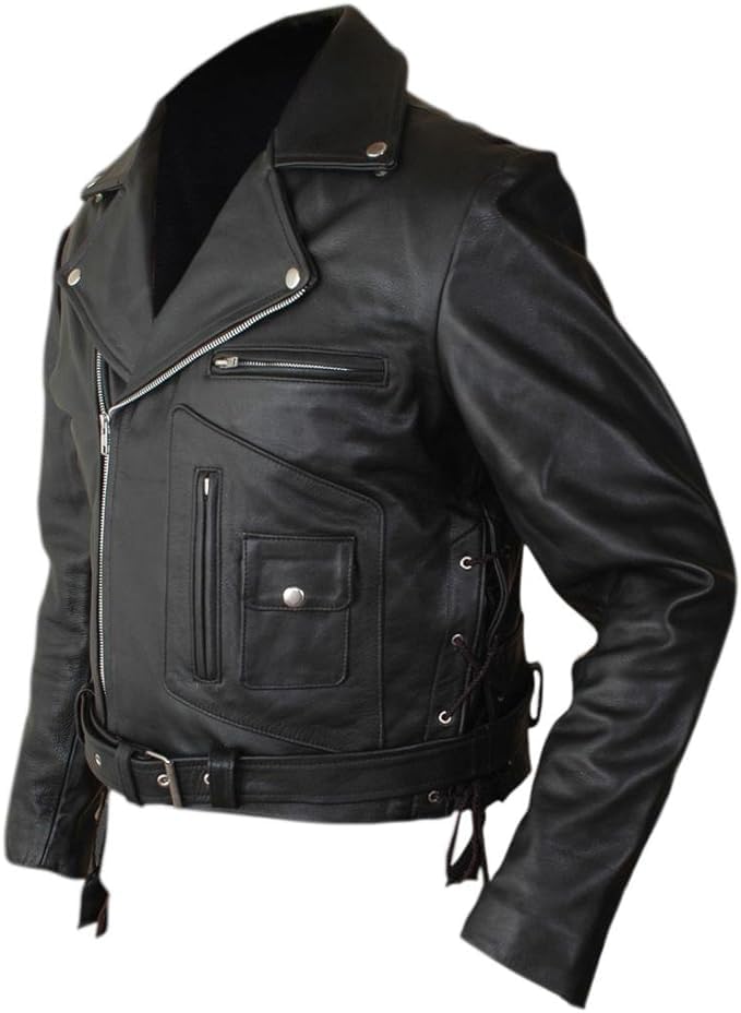 Men's Terminator 2 Judgment Day Arnold Genuine Leather Jacket3