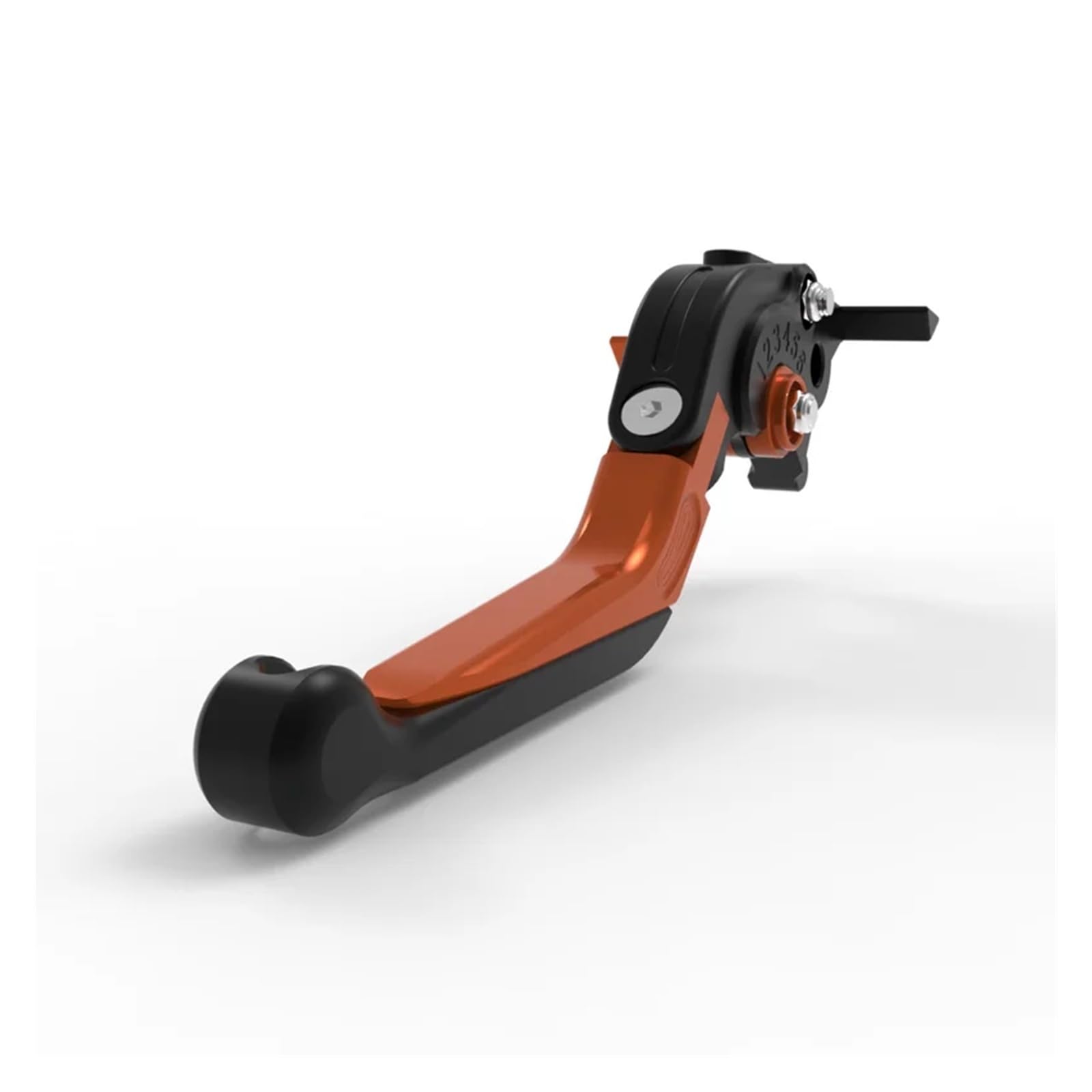 Drovian Hydraulic Brakes for Honda for Goldwing Motorcycle Handle Front Brake Lever Adjustable Foldable Extendable(Black-Orange)