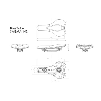 Amazon | バイクヨーク Sagma 自転車サドル - 142mm - ライム