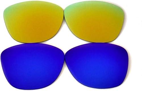 Miniatura 6 de Lentes de repuesto para Oakley Frogskins color negro azul morado y dorado polarizados 4 pares Multi color normal