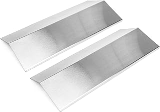 Uniflasy Grill Replacement Parts for Cuisinart CGG-306, Nexgrill 820-0033 820-0007B 820-0015 820-0007 820-0007G,Megamaster 820-0033M Flame Tamer Heat Plate 306-20133 820-0033-05,Stainless Steel 2 Pack