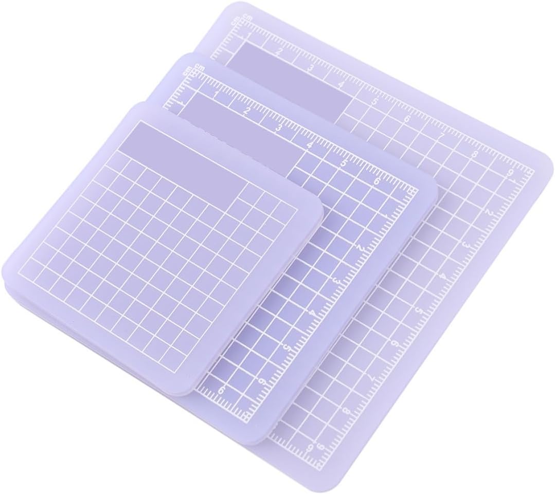 Translucent Cutting Base 3pcs PVC for Craft Projects