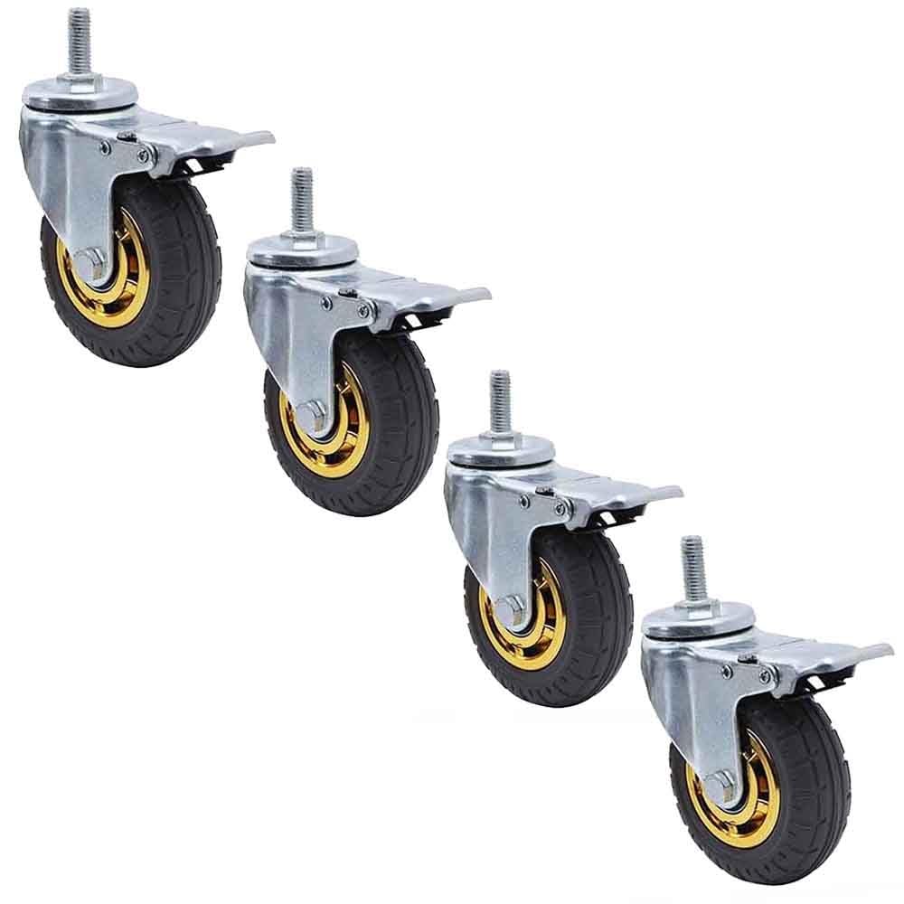Roulettes en caoutchouc robustes de 75mm à 125mm pour réorganiser facilement votre atelier