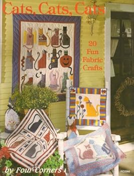 Paperback Cats, Cats, Cats - 20 Fun Fabric Crafts Book