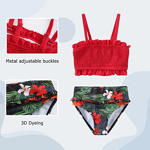 Image of Moon Tree Girls Two Piece Bikini Swimsuits Bathing Suit Athletic Swim Suit