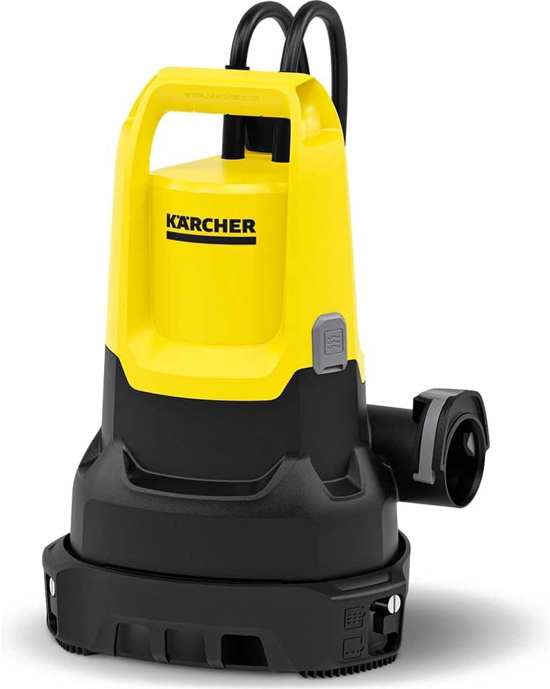 Kärcher SP 16.000 Dual Flat Suction Submersible Pump for Dirty Water, Flow Rate: 16,000 l/h, Immersion Depth: max. 7m, for Dirty Water with Particles up to 20mm in Size, Residual Water Height: 1mm
