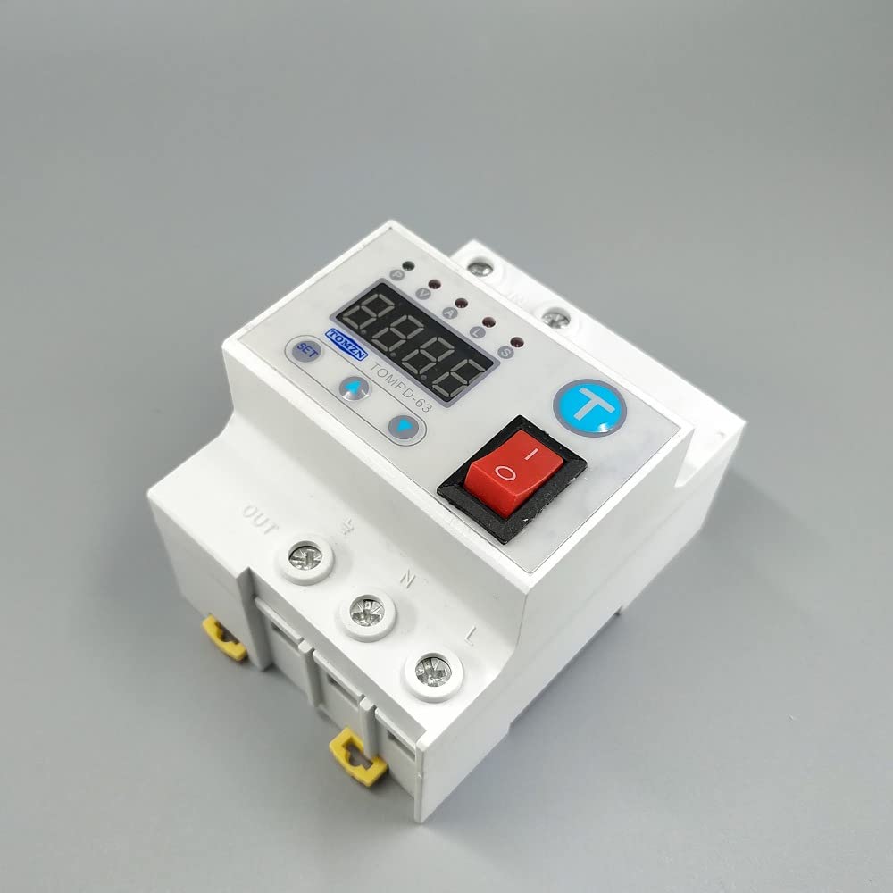 Interruttore Magnetotermico,Interruttore Differenz Interruttore automatico di riconnessione 63A con protezione da sovratensione e sovratensione da sovratensione