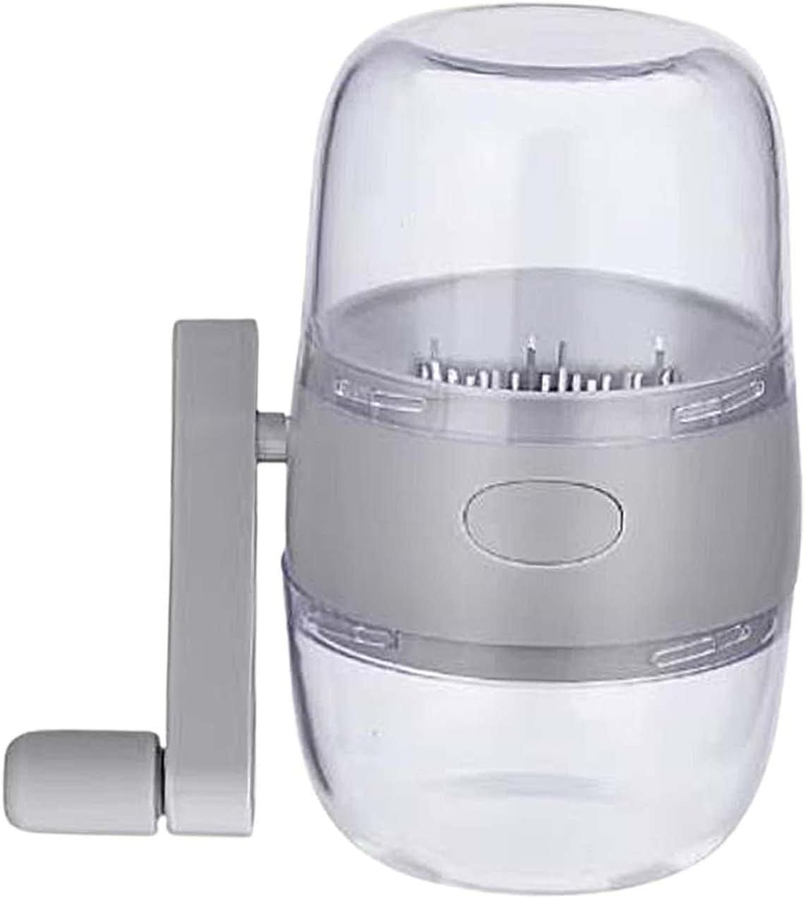 Gralara Spice Mill Nut Chopper Multipurpose Removable Manual Hand Crank Mini Spice Grinder Dry Fruit Grinder for Walnuts Beans Filberts Coffee Bean, Gray