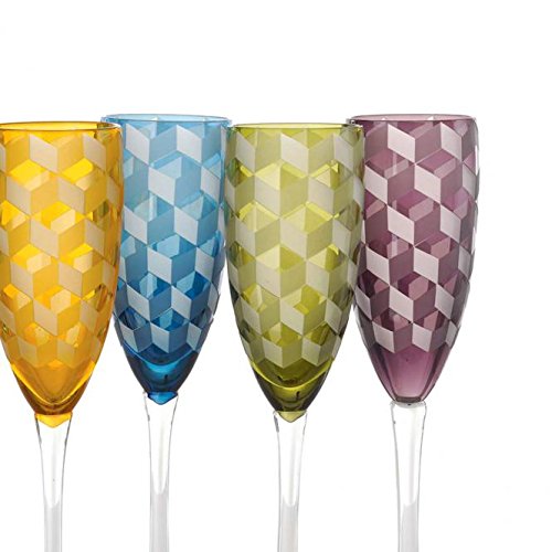 Pols Potten Verres à champagne avec blocs coupés