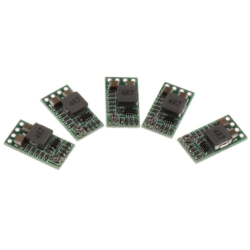 MYADDICTION 5 Pieces Mini Dc-Dc 4-24V12V24V to 5V3A Step Down Power Module 97.5 for Car-image-5