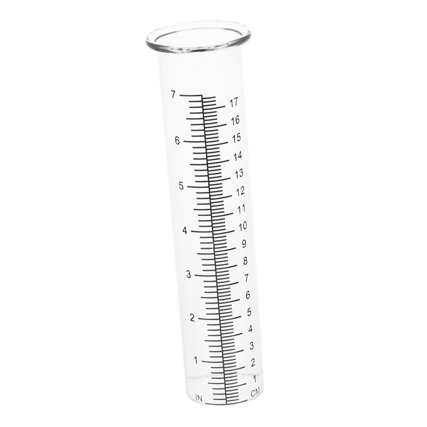 NULYLU Rain Gauge Tube Boroscillte Glass Measuring Cup Easy to Read Scale for Weather Monitoring
