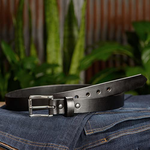 Bullhide Belts Mens Leather Belt for Work, Casual, Dress 1.25" Wide,2