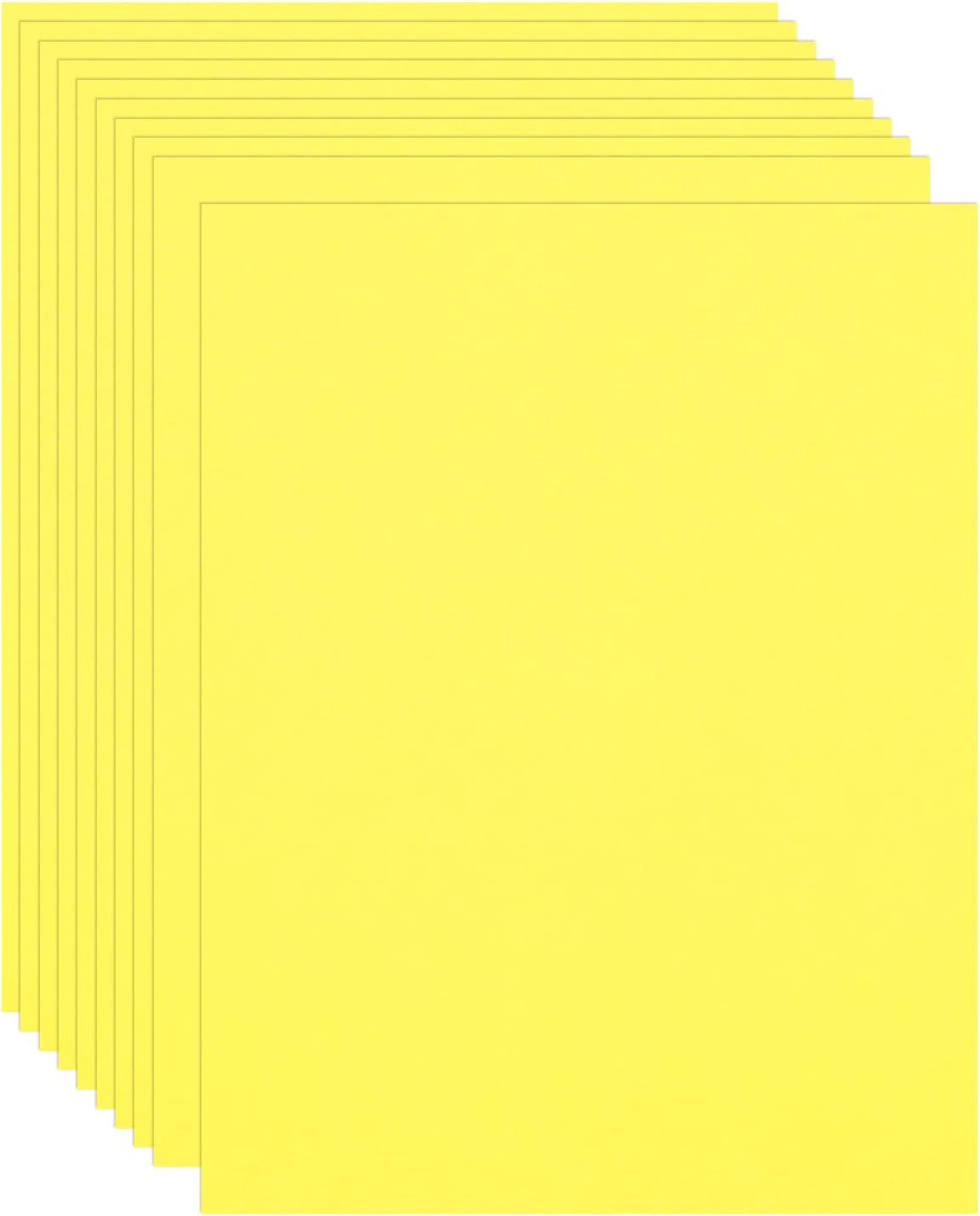 MECCANIXITY 100Pcs Colored Cardstock Paper, 9 x 6 Inch Lemon Yellow Origami Paper for Paper DIY Art Supplies, Paper Painting, Scrapbooking, Paper Crafting