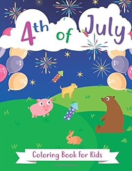 Paperback 4th of July Coloring Book For Kids Book