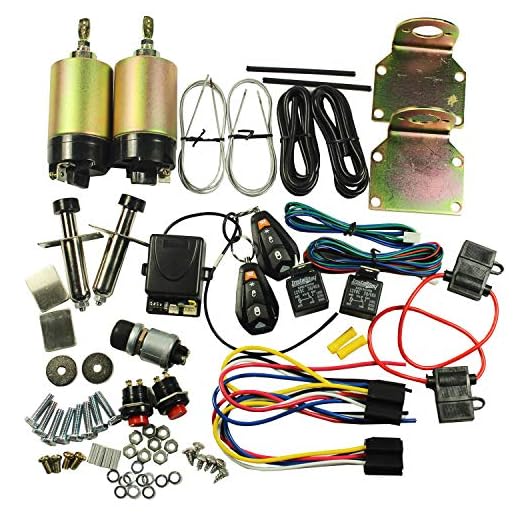 JDMSPEED New Shaved Handle Door Popper 2 Door Kit Replacement for 85 lb with Remote One Set