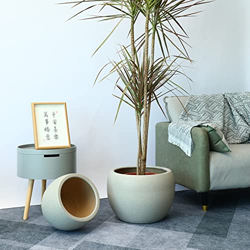 Spherical Flowerpot Ceramic Planter Flower Plant Pots with Drainage Hole for Plants Flower Tree Home Office Decoration