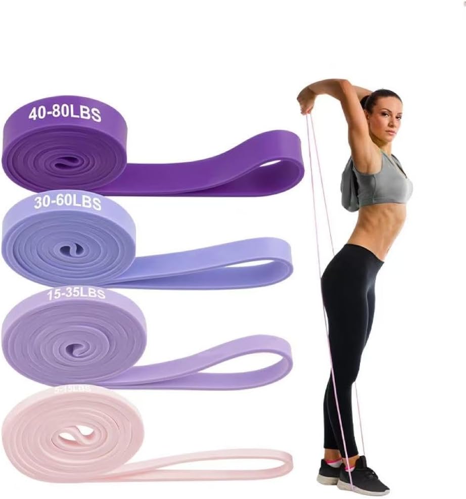 Pull Up Assist Bands Set - Heavy Duty Resistance Bands for Men & Women, Exercise Bands for Body Stretching, Physical Therapy, Muscle Training, Chin Up Assistance, Home Gym Workout