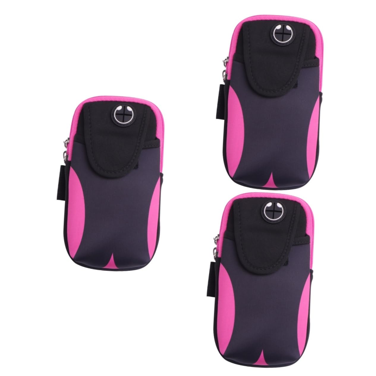 jojofuny 3 Piezas Brazalete de teléfono Celular Corriendo Bolsa de teléfono móvil bolsitos para moviles Bolsa de Paquete de Brazo a Prueba de Sudor Bolsa de teléfono Celular de Fitness