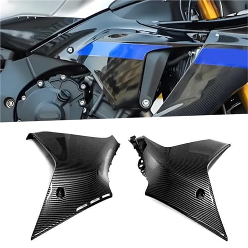 Ailettes de carénage sur piste pour YAMAHA YZFR1M accessoires carbone look course 2020-2022
