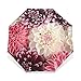 Produktbild Sonnenschirm Regenschirm Automatischer Faltblumenschirm Regen Frauen DREI Faltschirm Weibliche Regenwerkzeuge Einzigartiger Sonnenschirm Regenschirm