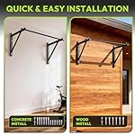 Pull Up Bar for Doorway and Wall Mount - Chin Up Bars for Home Gym, 39 in / 52 in Upper Body Workout Equipment with 500 lbs Capacity, Portable Thickened Steel Construction, Joist Mounted - Image 5