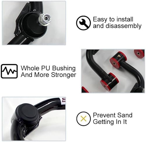 Miniatura 5 de BST BSSP Brazos de control superior HD para 2003-2009 4Runner 4th N210 2-4 pulgadas, kits de elevación FUCA compatibles con Toyota FJ Cruiser 02-09