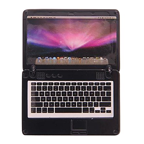 Doll Accessoires, YUYOUG Modèle d'ordinateur Portable pour poupées for 18inch American Girl Our Generation Dolls Set (Black)