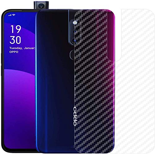 Image of Compatible with Oppo F11 Pro Back Screen Protective Film Carbon Fiber Skin Transparent Screen Guard Sticker