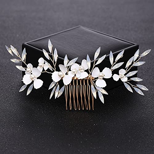 Peinetas para el cabello hechas a mano para brillar en tu boda soñada 3
