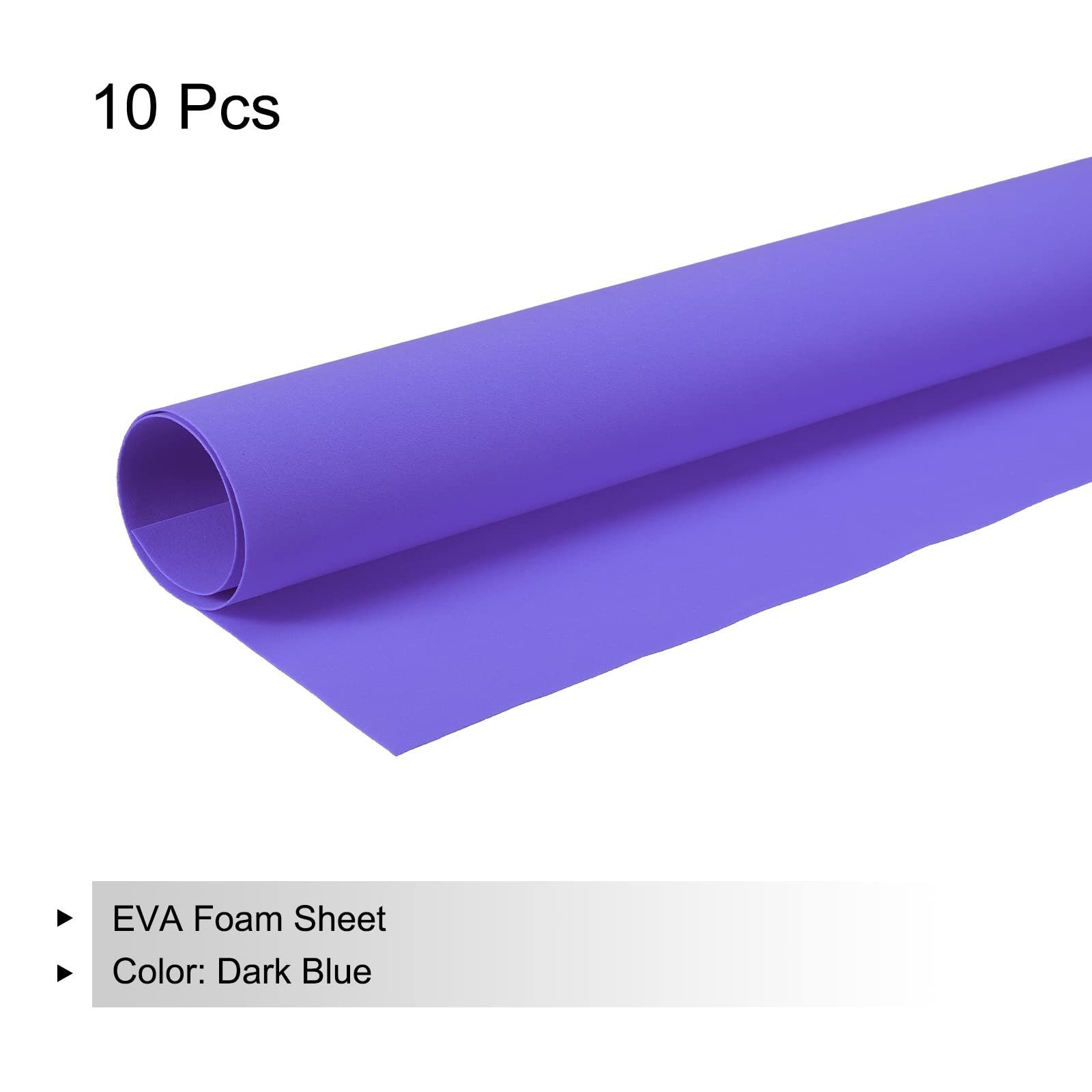 5x EVA Schaumstoff Platten Orange - 50x45cm 0.8mm Bastelschaum Für Kunst & Kostüme
