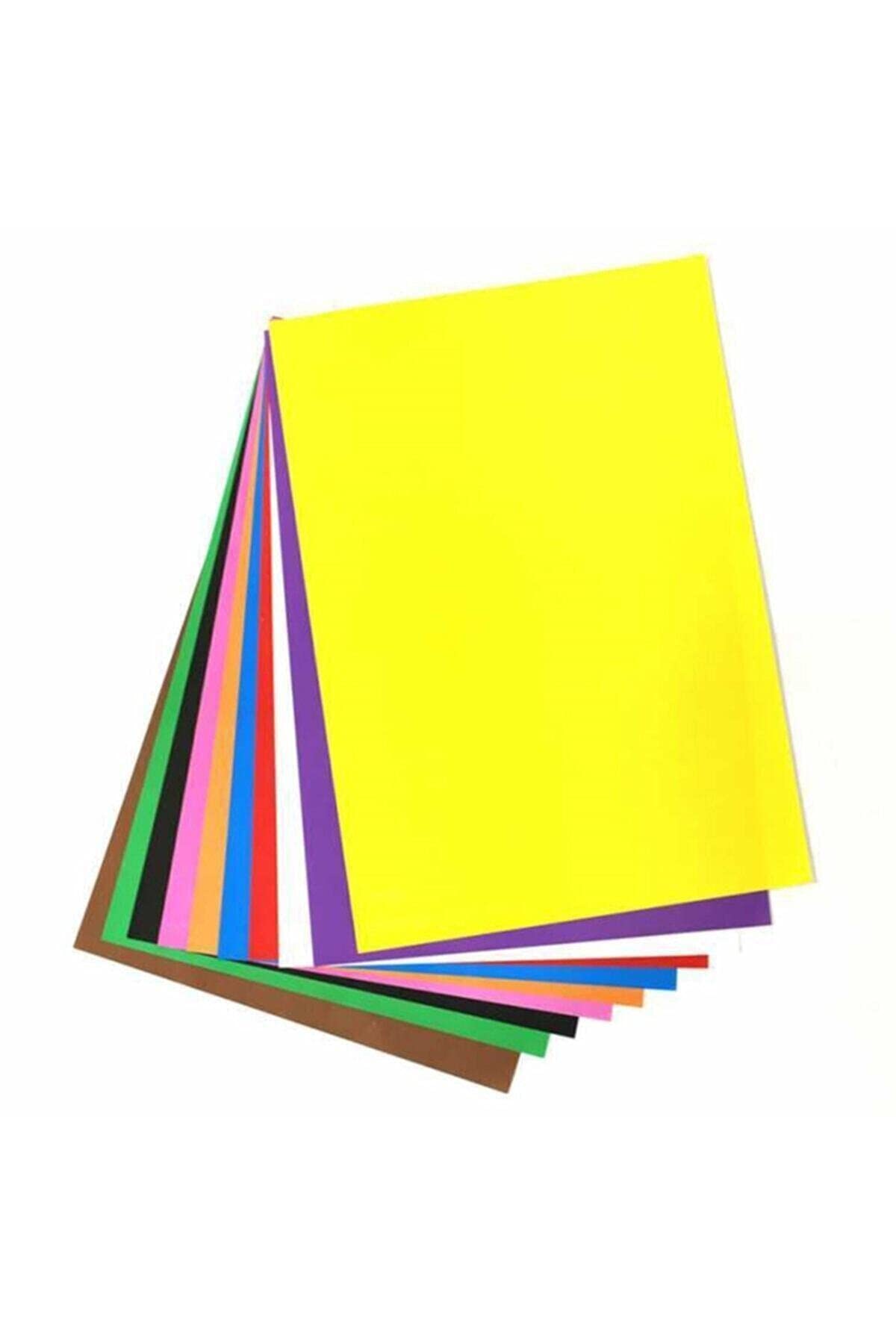 Keskin Color 180010-99 standardowy papier rzemieślniczy, 10 kolorów, standardowy papier do majsterkowania nadaje się do kreatywnych prac, 1 opakowanie po 10 różnych kolorów, wielokolorowy