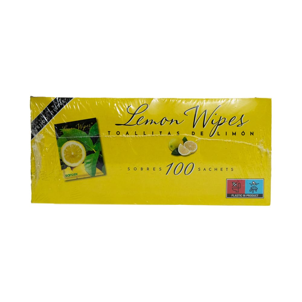 Toallitas Lemon Wipes | Fabricadas en tejido sin tejer | Superficie suave microperforada, no se rompen y no dejan residuos | Pack de 100 unidades