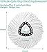 20PCS Spin Mop Replacement Head,100% Microfiber Mop Heads Replacements Compatible with Triangle Spin Mop,360 Degree Round Spin Mop Replacement Head for Easy House Cleaning Floor Mopping