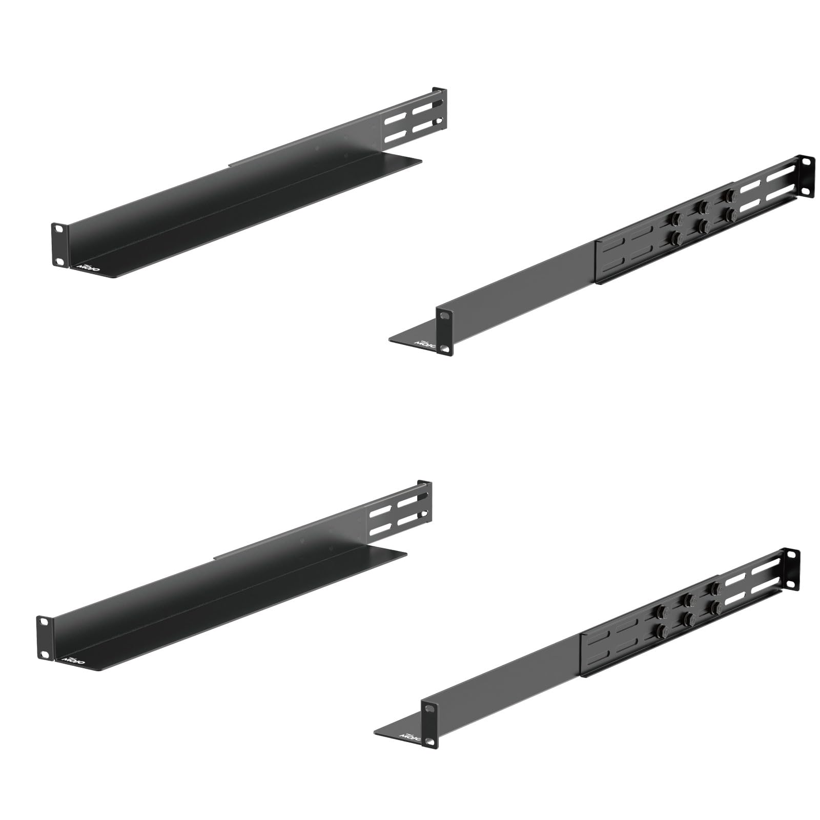 Amazon.com: Tecmojo 2 Pack 1U Universal Rack Mount Rails,4-Post
