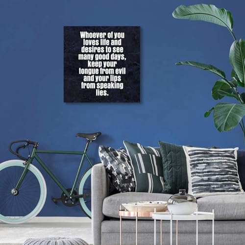 Lienzo impreso con frase motivacional para transformar la decoración de tu sala de estar 7