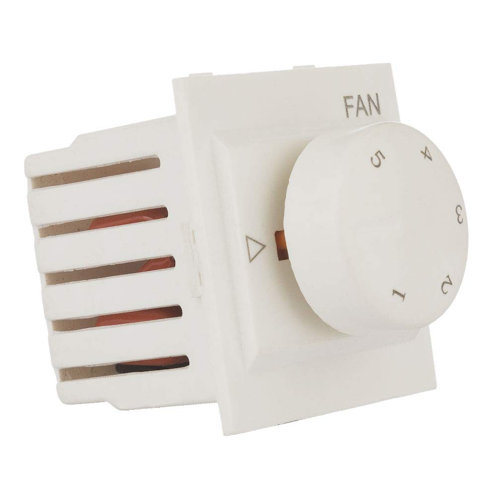 hi-plasst (pack of 1) socket modular 2m switch type fan regulator, 4-step, modular step type electronic regulators for fan for home & offices (l*b = 5 * 2.4cm) capacitor based