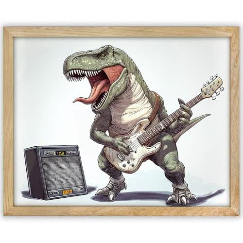 Amazon.com: Rocking Dinosaur: Funny Dinosaur Playing Guitar Rock & Roll ...