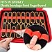 Case Compatible with TECH DECK Ultra DLX Fingerboard 4-Pack, also Holds 38PCS for HOMETALL/for Teak Tuning/for GoldenPlayer/for TIME4DEALS/ for Gr8ware Collectible Mini Skateboards (Red)