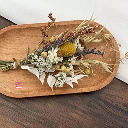 Yobeki Mini Dried Flower Bouquet | Small Milk Bottle Arrangement | Table Decoration | Letterbox Gift | Pampas | Bunny Tails | Boho Cake Flowers 04 (Style D) #TOP5