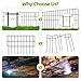 14 Panels No Dig Fence, Animal Barrier Fence, 13in(H) x 14ft(L) Fencing Barrier for Bottom, Rabbit Fencing for Garden, Dog Fencs Barrier, Rustproof Metal Fencs Border for Outdoor