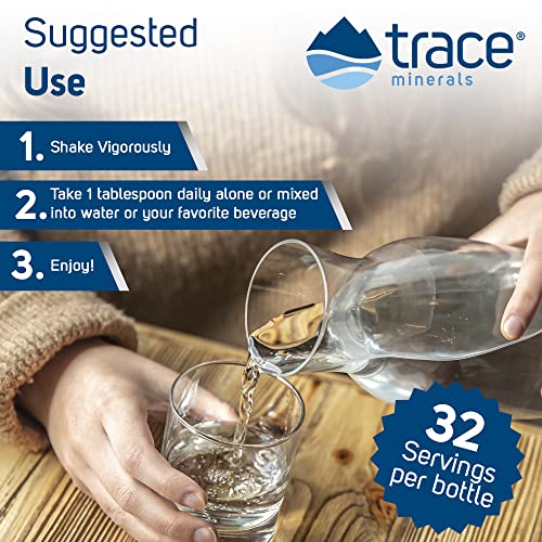 Trace Minerals | Liquid Vitamin D3 | 126Mcg (5000 Iu) D3 With 72+ Concentrace Ionic Trace Minerals | Fast Absorbing, High Potency | Natural Tropical Cherry Flavor | 32 Servings, 16 Fl Oz #TOP3