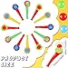 Liliful 30 Pcs Ball Blowing Toy Floating Blow Pipe Balls Stress Reliever Floating Balls Balance Blowing Toy for Birthday Party Balance Game Favors Gift Bag Stuffers Random Color