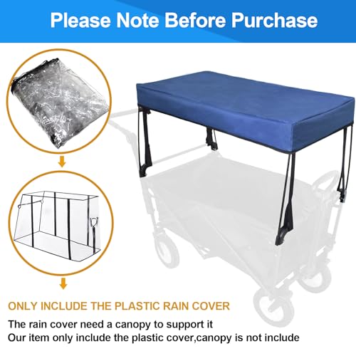 Capa de chuva para vagão, capa de chuva, vento, impermeável, push-pull, capa de chuva, dossel dobráv