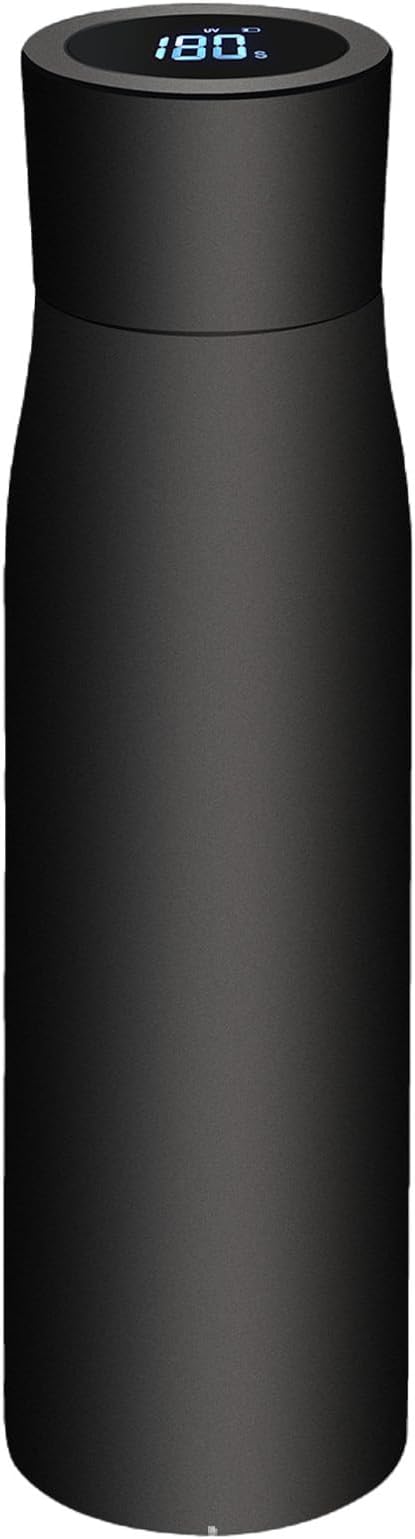 Smart Water Bottle - LED Thermal Cup Intelligent Buzzer Alarm Clock - Wide Mouth, Vacuum Insulated Stainless Steel Bottle | for Outdoor Fitness Gym