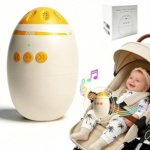 Hiwtonk Baby Stroller Rocker, Hands-Free Bassinet Rocker Device with Vibrating Baby Sleep Soothe for Universal Strollers and Cribs