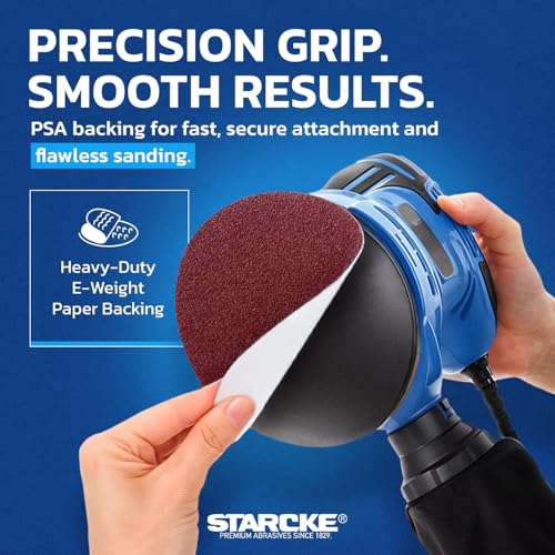 Disques abrasifs à onglets robustes 15,2 cm grain 36 pour ponceuse circulaire adhésive