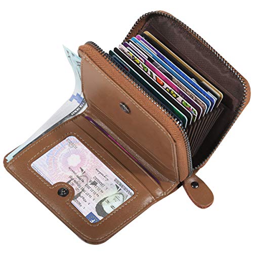 HUANLANG Mens Wallet RFID Blocking Multi Card Holder Wallets for Men Bifold Wallet