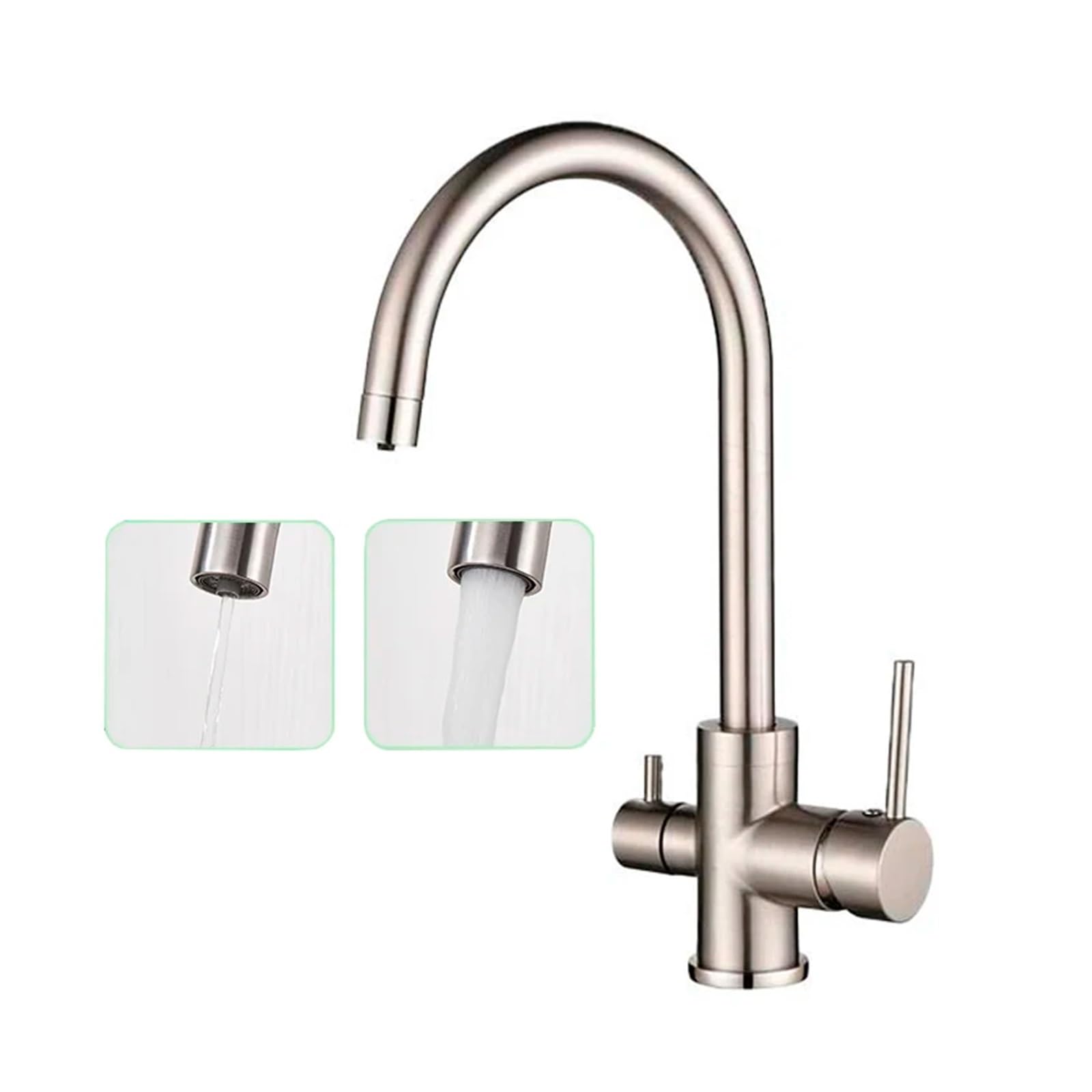 Robinet de cuisine à eau purifiée noire pour simplifier votre hydratation en famille au quotidien