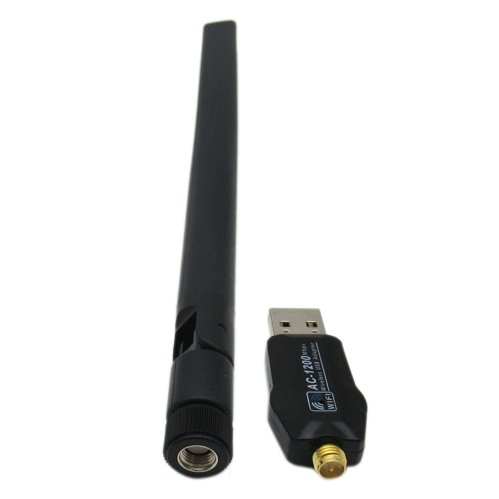 WiFi Adapter for Gaming 1200Mbps, USB 3.0 Wireless Adapter Dual Band 5GHz 802.11 AC WiFi Dongle Support Desktop PC Laptop Windows XP/Vista/7/8/10 Mac 10.6-10.15